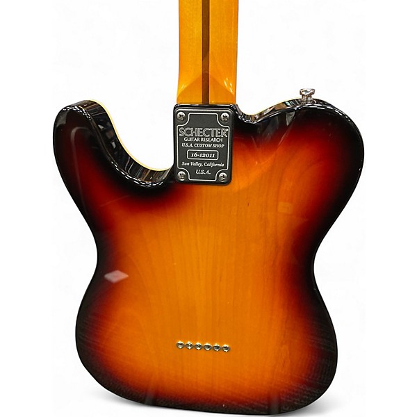 Used Schecter Guitar Research pt vintage telecaster american made 2 Tone Sunburst Solid Body Electric Guitar