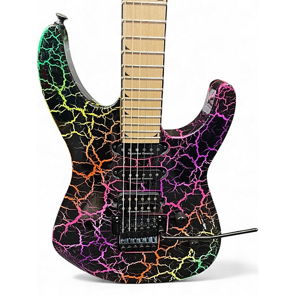 Used Jackson PRO SL3M Rainbow Crackle Solid Body Electric Guitar