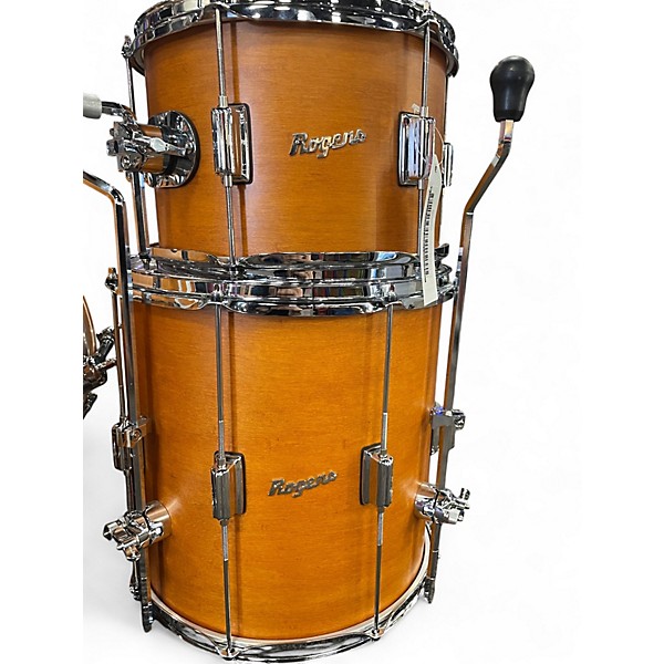 Used Rogers 3 Piece Towers Kit Satin Fruitwood Drum Kit
