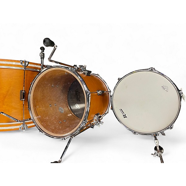 Used Rogers 3 Piece Towers Kit Satin Fruitwood Drum Kit