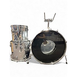 Used TAMA 3 Piece Rockstar Chrome Silver Drum Kit