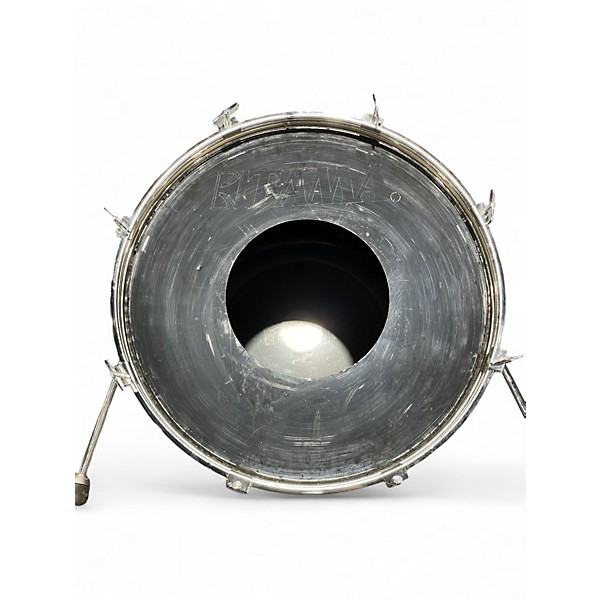 Used TAMA 3 Piece Rockstar Chrome Silver Drum Kit