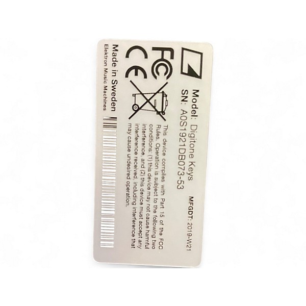 Used Elektron DIGITONE KEYS Synthesizer