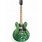 Used 2017 Gibson ES335 Figured Green Hollow Body Electric Guitar thumbnail
