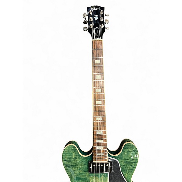 Used 2017 Gibson ES335 Figured Green Hollow Body Electric Guitar