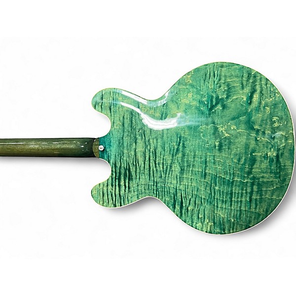 Used 2017 Gibson ES335 Figured Green Hollow Body Electric Guitar
