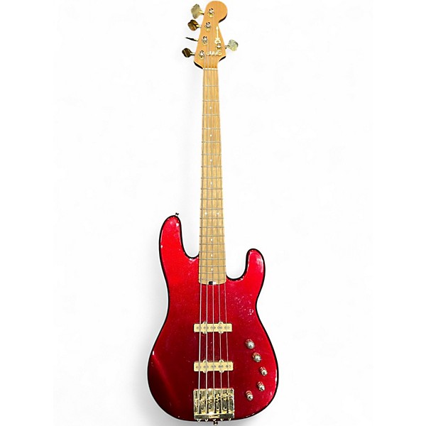 Used Charvel SAN DIMAS JJV Candy Apple Red Metallic Electric Bass Guitar