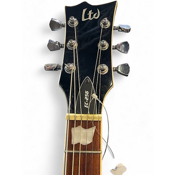 Used ESP LTD EC256 Trans Black Solid Body Electric Guitar