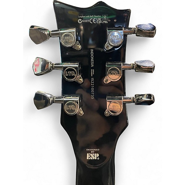 Used ESP LTD EC256 Trans Black Solid Body Electric Guitar