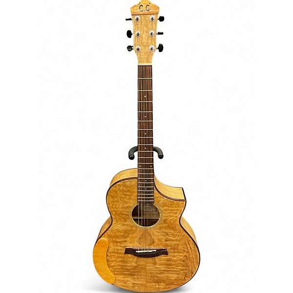 Used Ibanez AEW40 ASH BURL Acoustic Electric Guitar