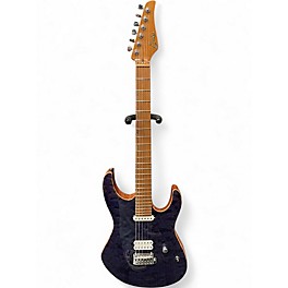 Used Suhr Modern Quilt Roasted Trans Purple  Solid Body Electric Guitar