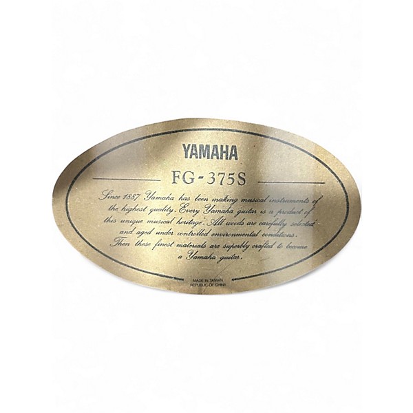 Used Yamaha FG-375S Natural Acoustic Guitar