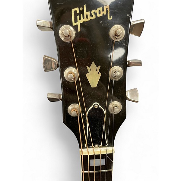 Vintage 1977 Gibson Hummingbird 2 Color Sunburst Acoustic Electric Guitar