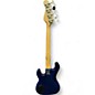Used Kramer 1980's Pioneer Series Blue Electric Bass Guitar