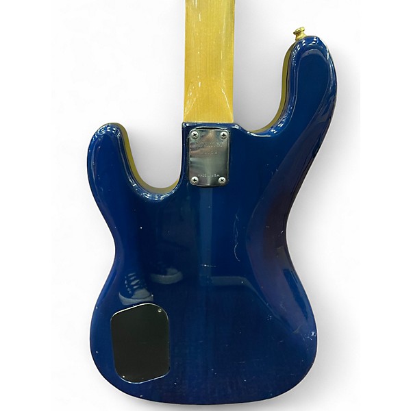 Used Kramer 1980's Pioneer Series Blue Electric Bass Guitar