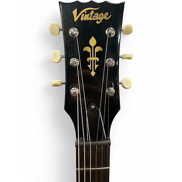 Used Vintage V120 Les Paul Reissue 2 Color Sunburst Solid Body Electric Guitar