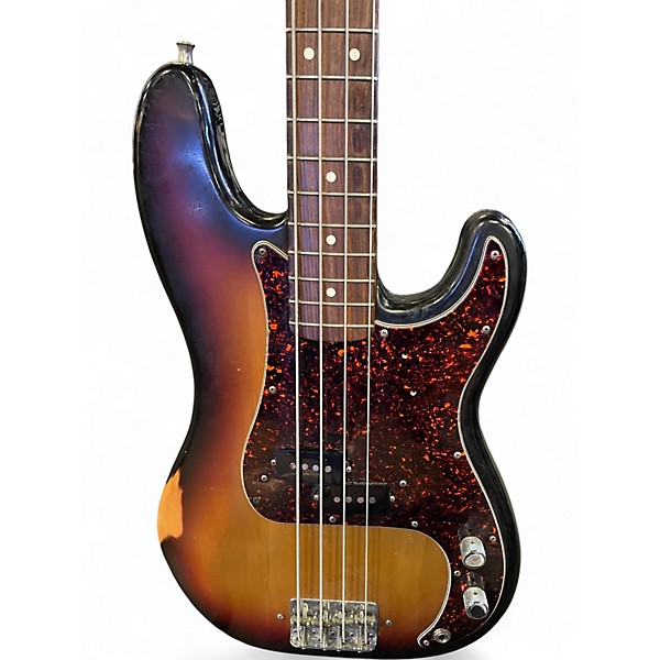 Used 1988 Fender 62' Reissue Precision Bass 3 Color Sunburst Electric Bass Guitar
