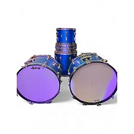 Vintage 1960s Ludwig 6 Piece Keystone Badge Blue Drum Kit
