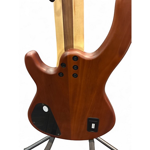 Used Dean PRO EDGE SELECT  6 STRING BASS NATURAL POPLAR BURL Electric Bass Guitar