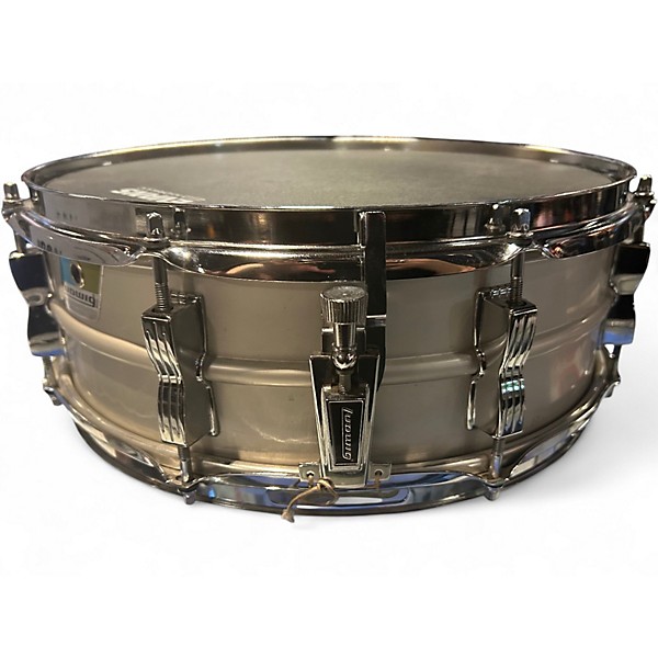 Vintage 1970s Ludwig 14X5.5 Acrolite Snare Brushed Chrome Drum