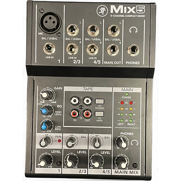 Used Mackie MIX5 Unpowered Mixer