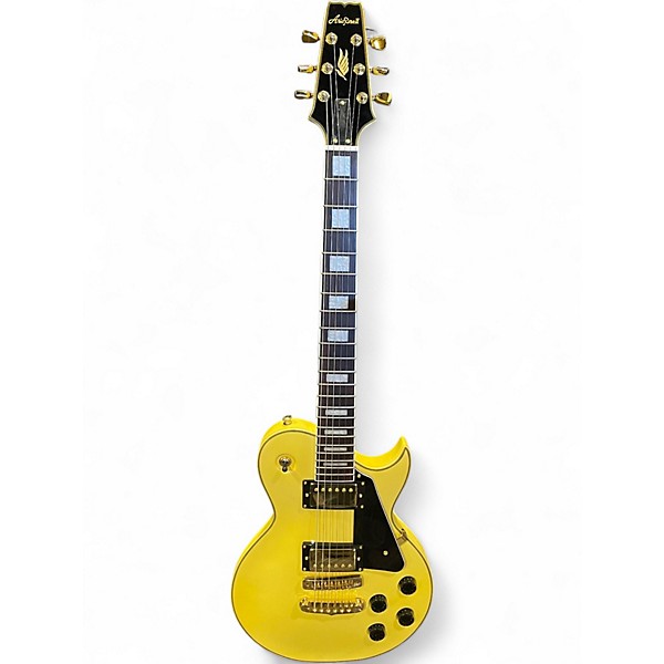 Used Aria PRO II 350 CT Yellow Solid Body Electric Guitar