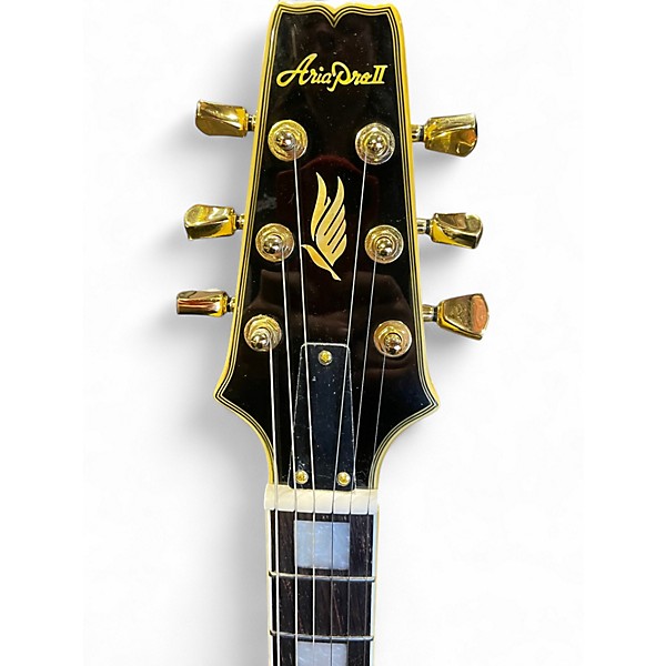 Used Aria PRO II 350 CT Yellow Solid Body Electric Guitar