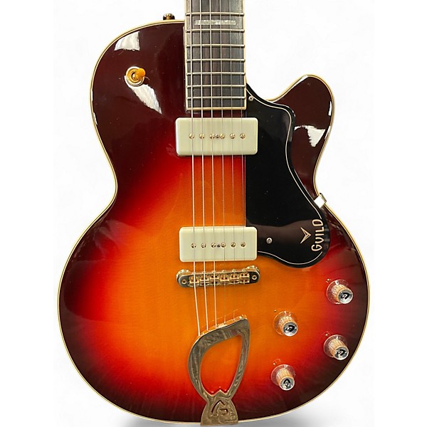 Used Guild M-75 ARISTOCRAT antique SUNBURST Hollow Body Electric Guitar