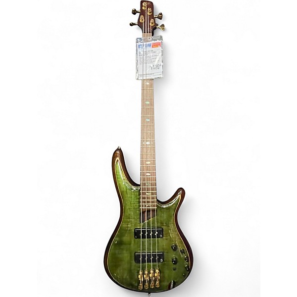 Used Ibanez SR1400 Mojito Green Electric Bass Guitar