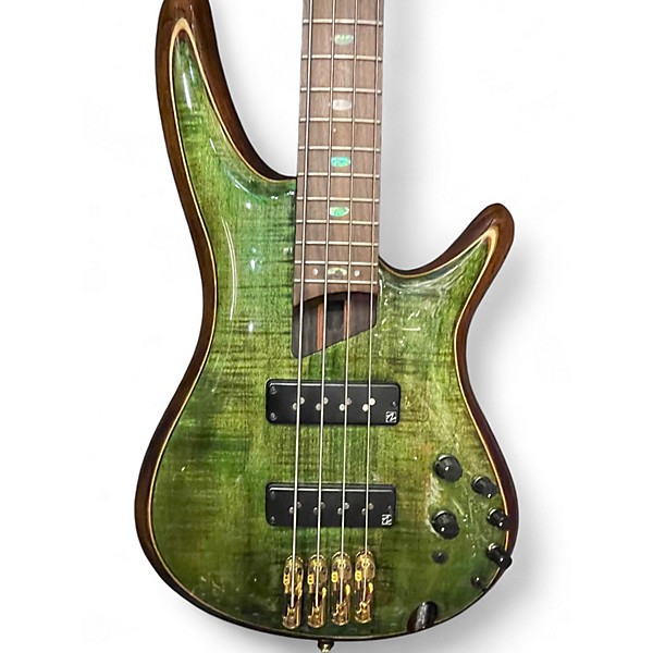 Used Ibanez SR1400 Mojito Green Electric Bass Guitar