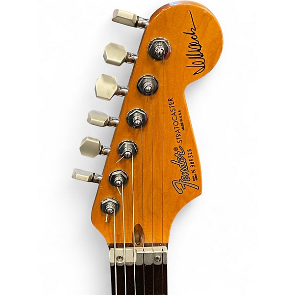 Vintage 1990s Fender jeff beck strat Burgundy Mist Solid Body Electric Guitar