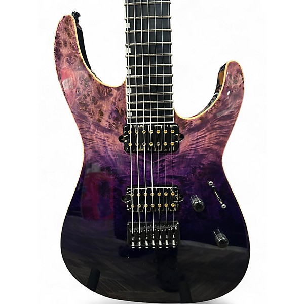 Used ESP E-II M-2 NT Purple Solid Body Electric Guitar