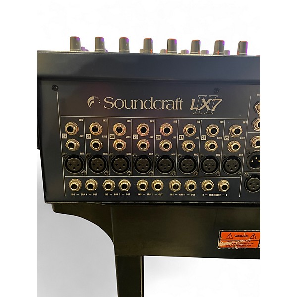 Used Soundcraft LX7II 32 CHANNEL MIXER Unpowered Mixer