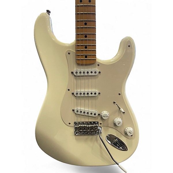 Used 2007 Fender Fender Jimmie Vaughan Tex-Mex Stratocaster Olympic White Solid Body Electric Guitar