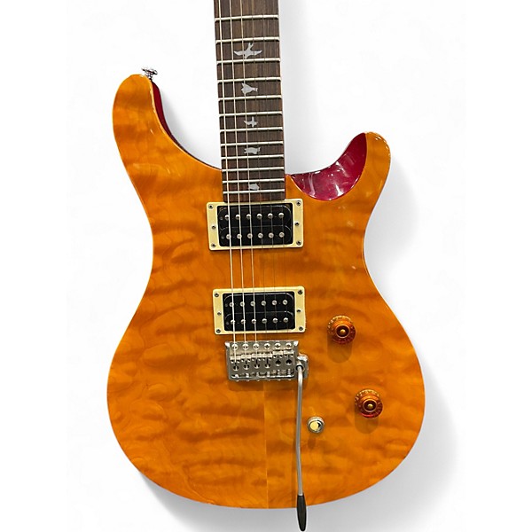 Used PRS 25th Anniversary SE Custom 24 AMBER Solid Body Electric Guitar