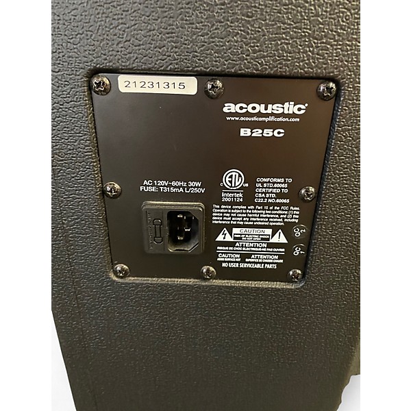 Used Acoustic B25C Bass Combo Amp