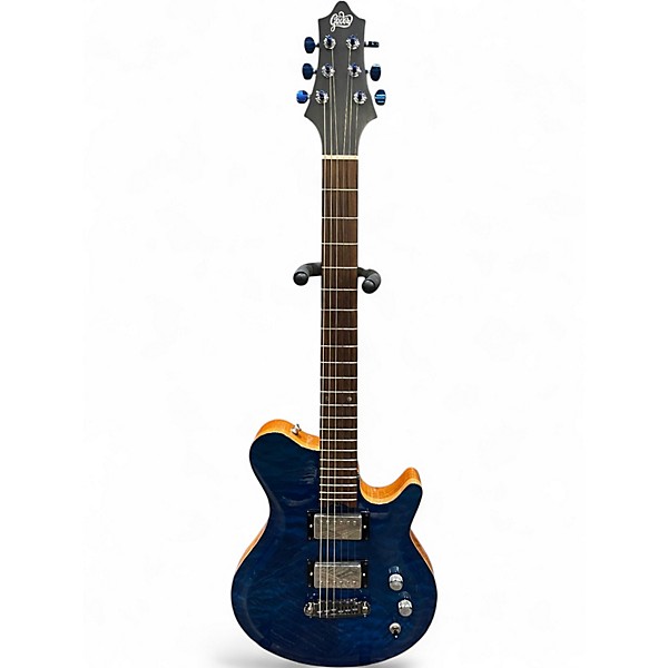 Used Gadow custom blue Solid Body Electric Guitar