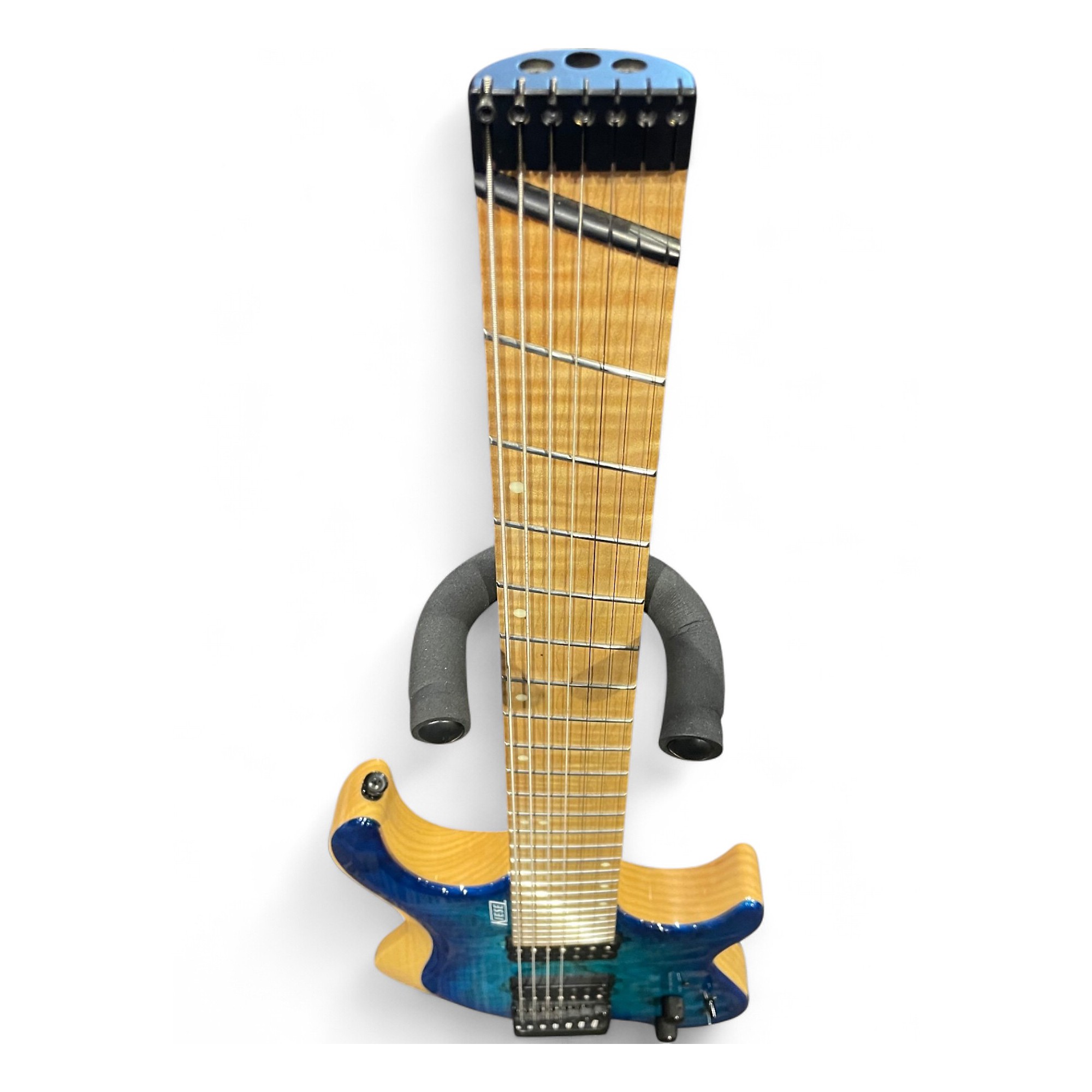 Used Kiesel OSIRIS 7 Blue Burst Solid Body Electric Guitar Blue