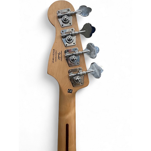 Used Squier Affinity Precision Bass Black and Gold Electric Bass Guitar