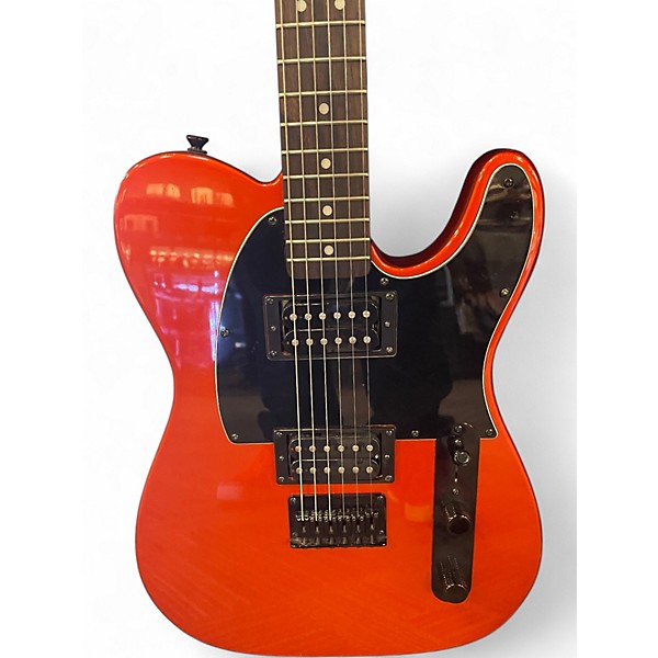 Used Squier Affinity Telecaster fsr Metallic Orange Solid Body Electric Guitar