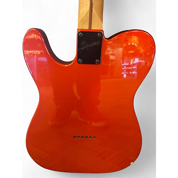 Used Squier Affinity Telecaster fsr Metallic Orange Solid Body Electric Guitar