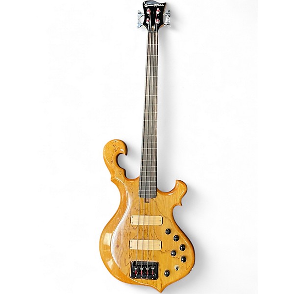 Used Bass Mods Dunn Signature Natural Electric Bass Guitar