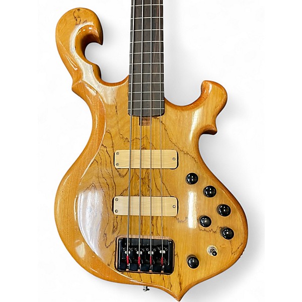 Used Bass Mods Dunn Signature Natural Electric Bass Guitar