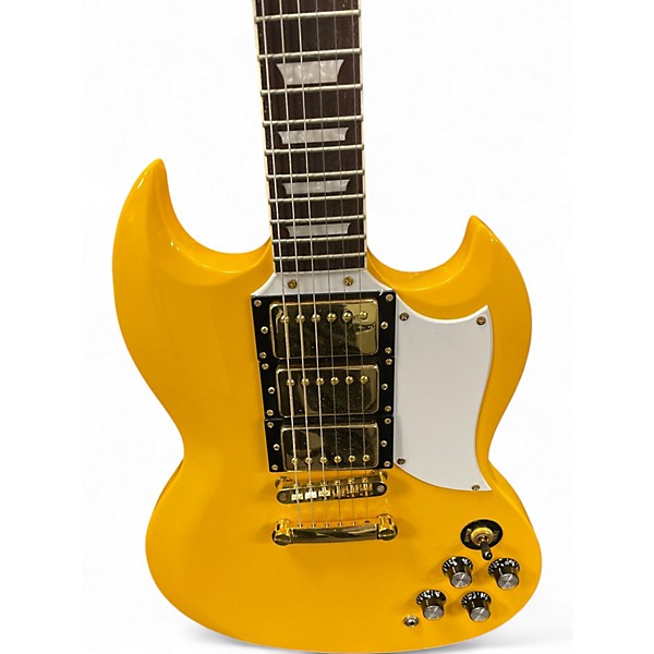 Used Firefly ffsg Yellow Solid Body Electric Guitar