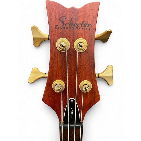 Used Schecter Guitar Research STUDIO 4 SATIN HONEY Electric Bass Guitar