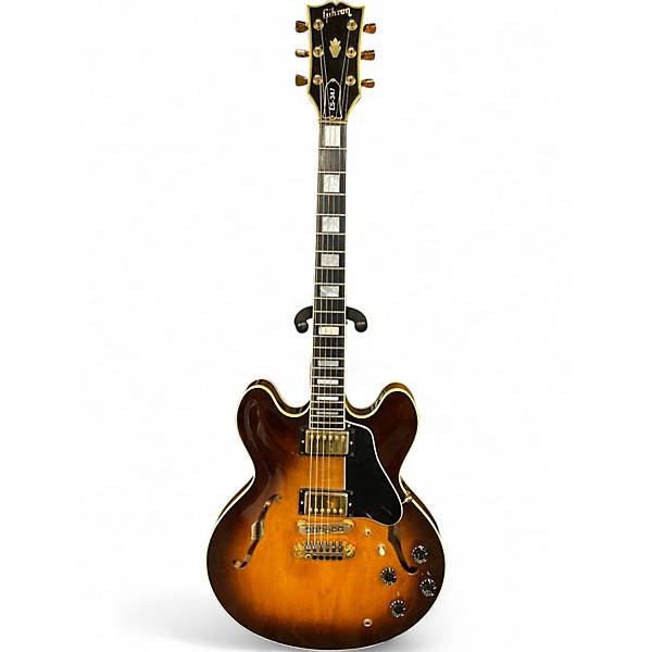 Vintage 1984 Gibson ES 347 Tobacco Sunburst Hollow Body Electric Guitar