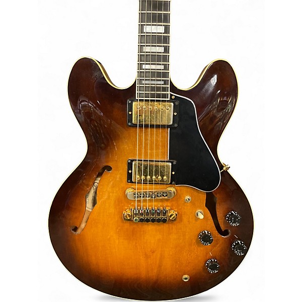 Vintage 1984 Gibson ES 347 Tobacco Sunburst Hollow Body Electric Guitar