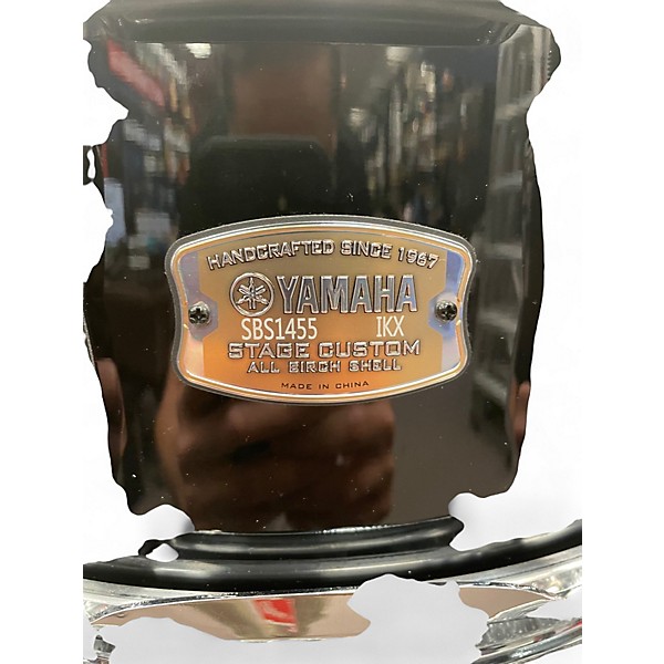 Used Yamaha 5.5X14 Stage Custom Snare Black Drum