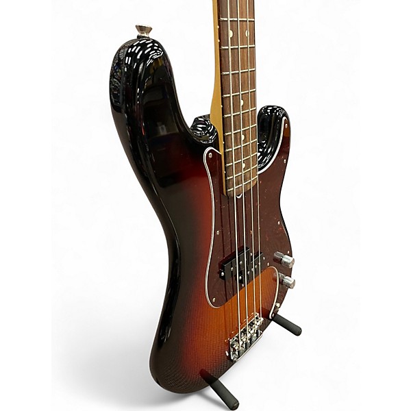 Used Fender American Professional Precision Bass 3 Color Sunburst Electric Bass Guitar