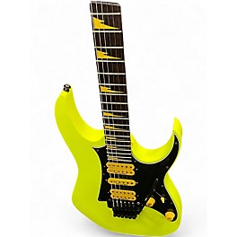 Used Ibanez PREMIUM RG 25TH ANNIVERSARY FLOURESCENT YELLOW Solid Body Electric Guitar